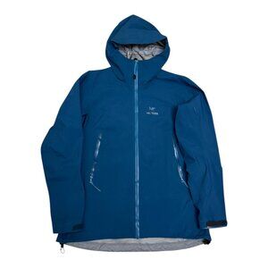 ARCTERYX GORETEX Zeta AR Waterproof Teal Luxury Windbreaker Jacket Womens XL